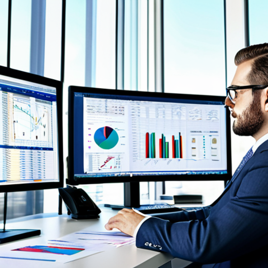 Analyzing Financial Performance**

"A financial analyst with glasses, carefully examining financial statements at a brightly lit modern office. Spreadsheets and charts are displayed on multiple monitors. Fully clothed in professional attire, safe for work, appropriate content, perfect anatomy, natural proportions, detailed and sharp focus, family-friendly."

**