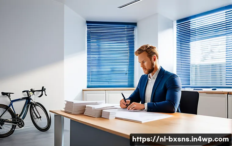 비즈니스 출구 전략의 성공 실패 사례 - A professional Dutch entrepreneur in a modern office setting, thoughtfully planning a business exit ...
